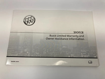 2012 12 BUICK ENCLAVE BASE OWNERS MANUAL GUIDE INFOMATION BOOK W/ CASE SET OEM