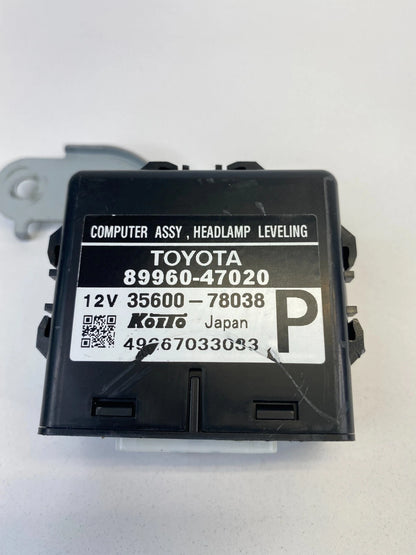 04 05 TOYOTA PRIUS HEADLIGHT LAMP LEVELING COMPUTER CONTROL MODULE 89960-47020