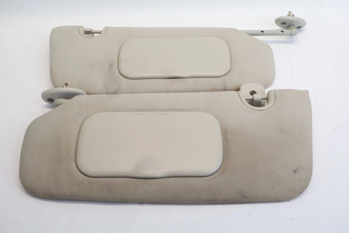 2011-2017 JEEP COMPASS PATRIOT SUN VISOR PAIR DRIVER PASSENGER GRAY OEM
