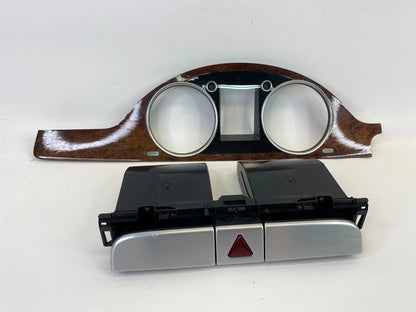 2009-2011 VOLKSWAGEN CC DASHBOARD CLUSTER SPEEDOMETER TRIM W/ HAZARD SWITCH OEM
