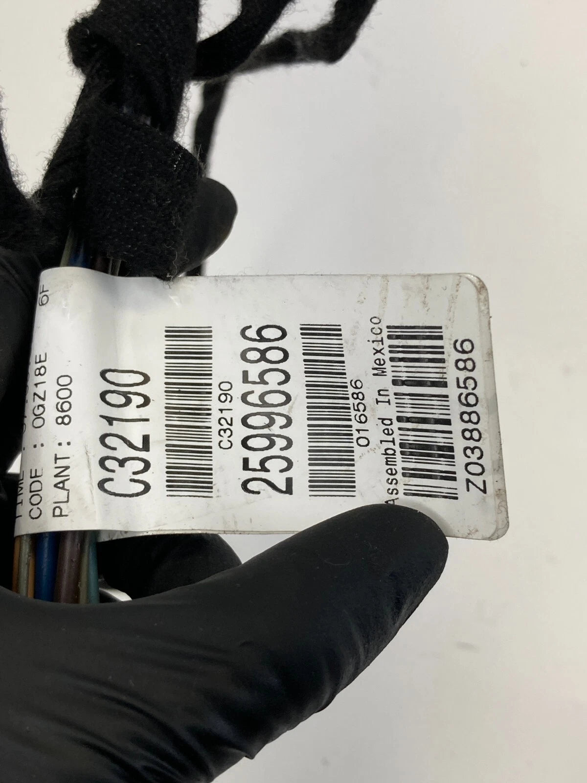 2008-2012 CHEVROLET MALIBU FRONT RIGHT DOOR SWITCH WIRE WIRING HARNESS 25996586
