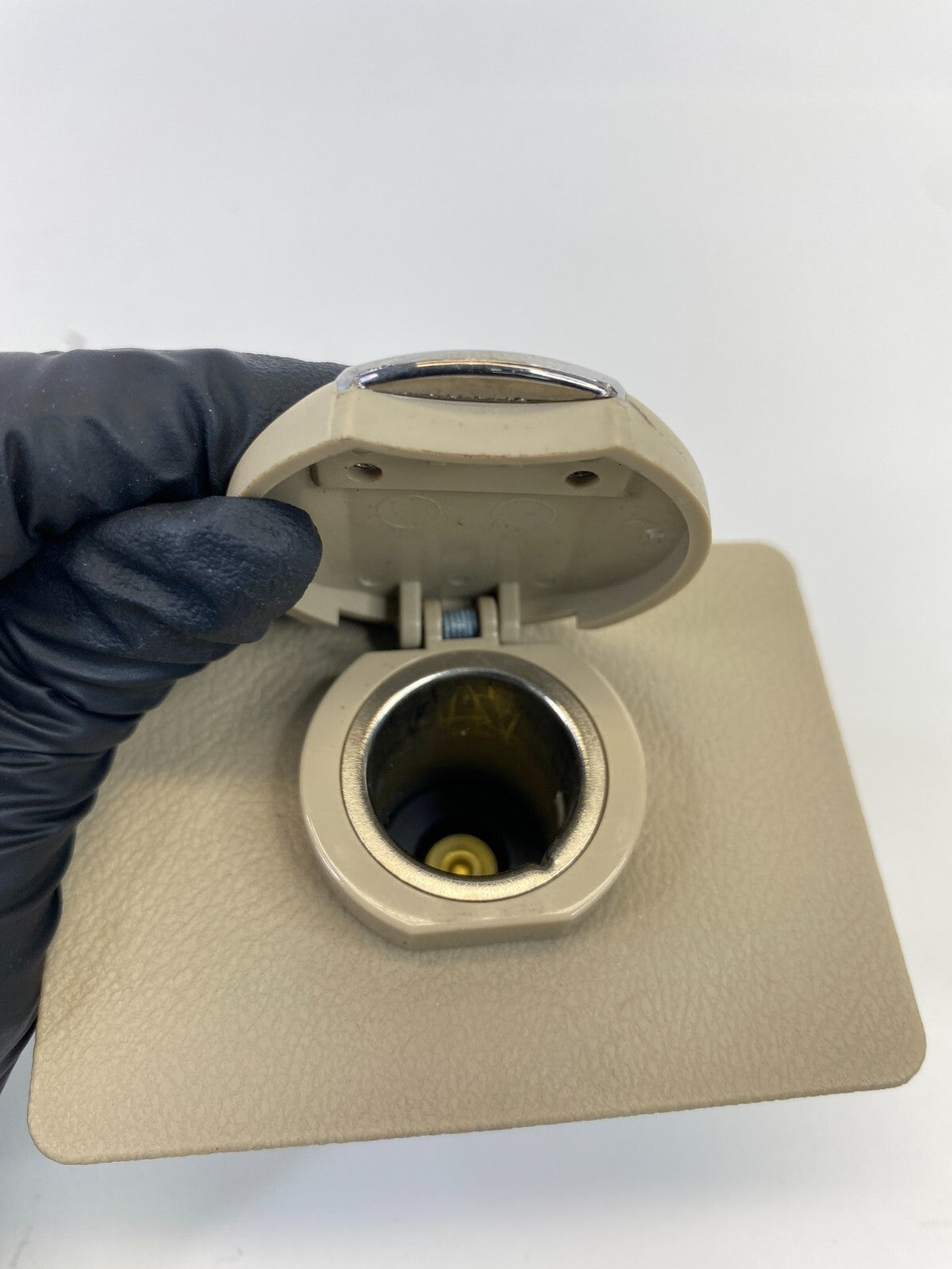 07-13 Acura MDX Center Console Power Outlet Socket Trim Cover Bezel 83404STX OEM