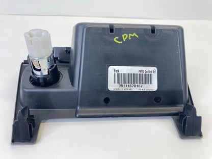 2010-2012 DODGE CALIBER DASH HAZARD TRACTION SWITCH STORAGE BEZEL OEM 68044102AB