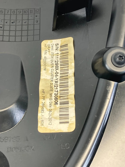 2011-2014 DODGE AVENGER UPPER DASH SPEEDOMETER CLUSTER TRIM COVER BEZEL OEM