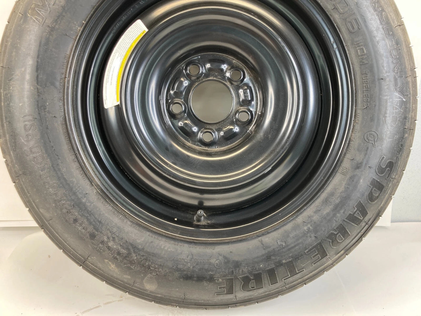 2010-2020 NISSAN ROGUE WHEEL SPARE TIRE COMPACT DONUT RIM T155/90D16 110M OEM