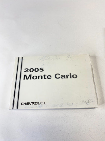 2005 Chevrolet Monte Carlo Owners Manual Warranty Assistance Information Guide