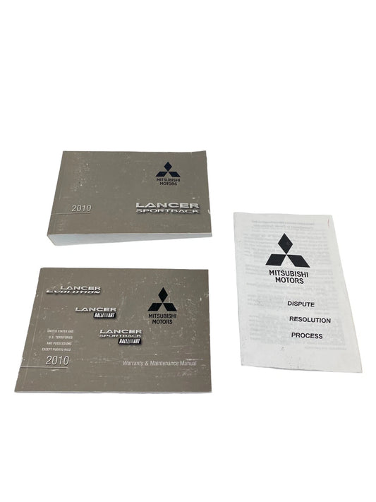 2010 10 MITSUBISHI LANCER WARRANTY & MAINTENANCE MANUAL QUICK GUIDE BOOK OEM