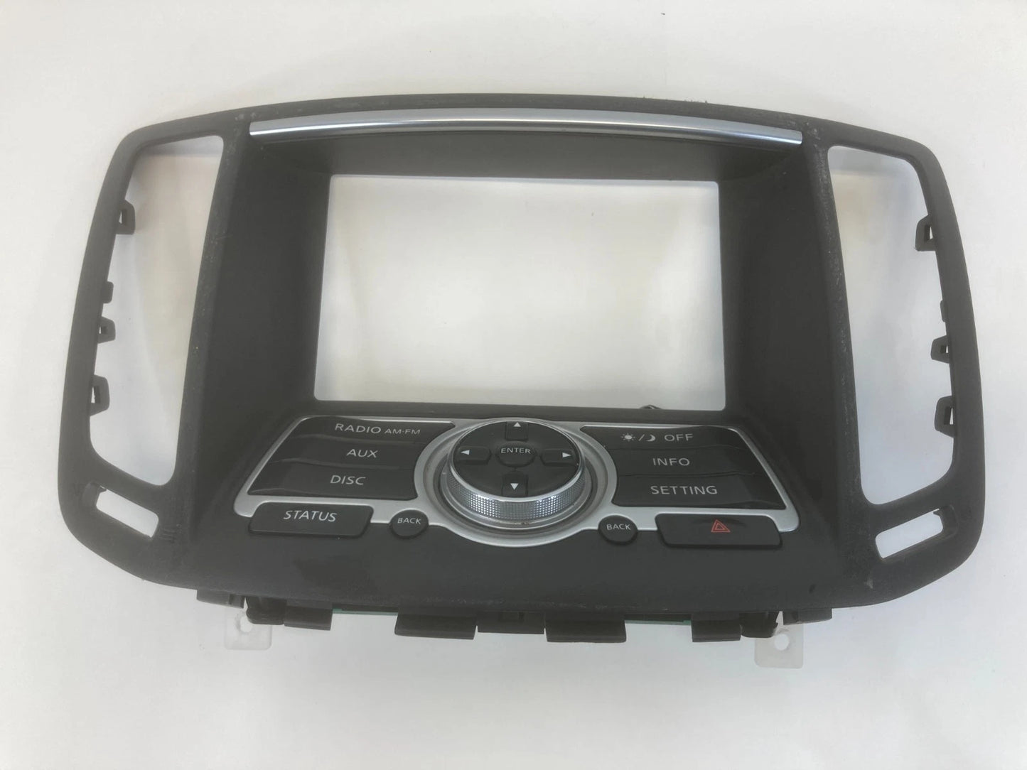 2007 2008 INFINITI G35 SEDAN RADIO FACEPLATE INFO DISPLAY CONTROL OEM 28395JK60B