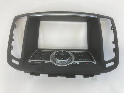 2007 2008 INFINITI G35 SEDAN RADIO FACEPLATE INFO DISPLAY CONTROL OEM 28395JK60B