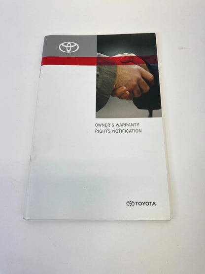 2011 TOYOTA YARIS HATCHBACK OWNERS MANUAL SET WITH CASE BOOKS OEM