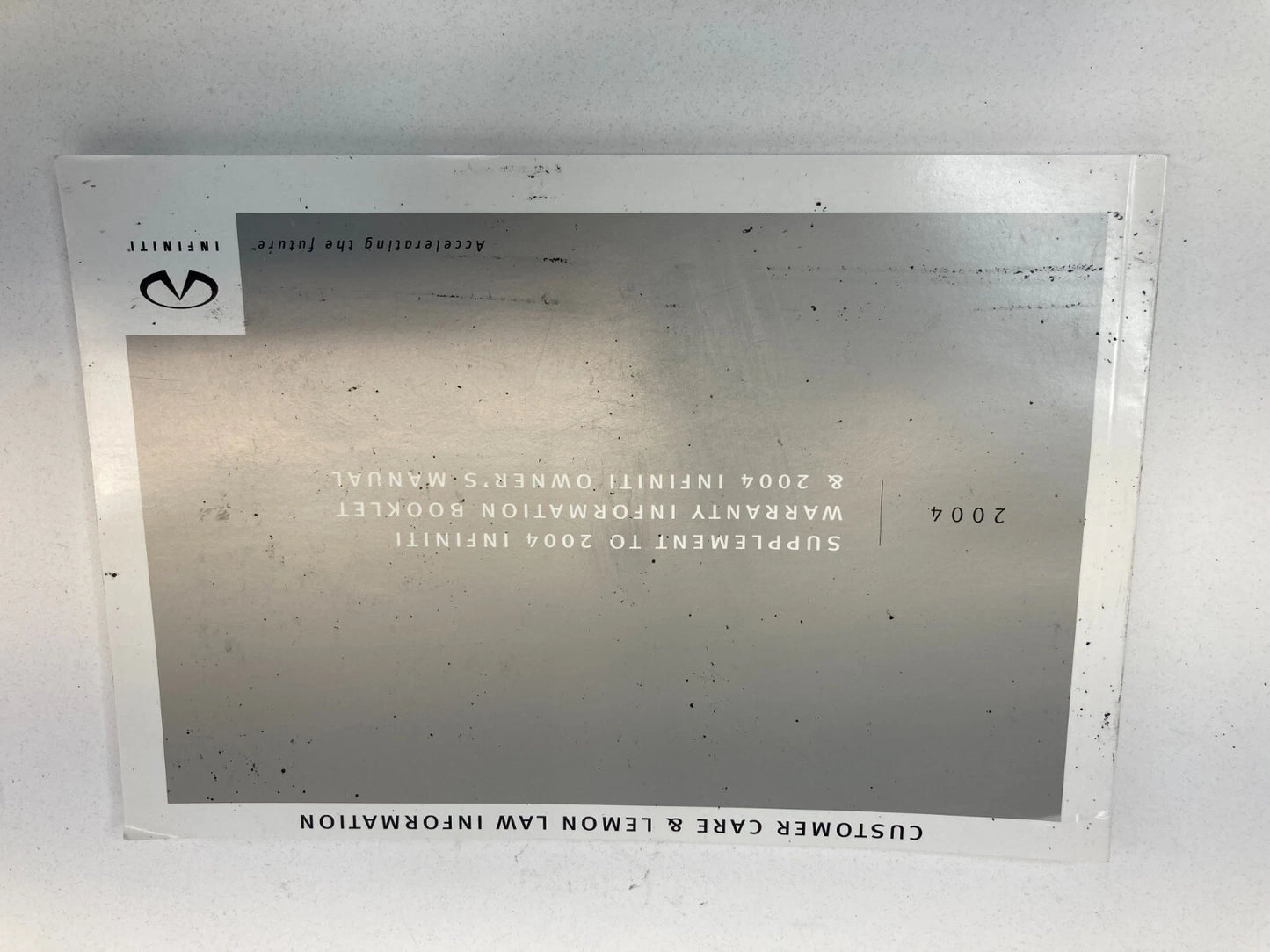 2004 INFINITI G35 COUPE OWNER'S MANUAL WARRANTY INFORMATION BOOKLET W/ CASE