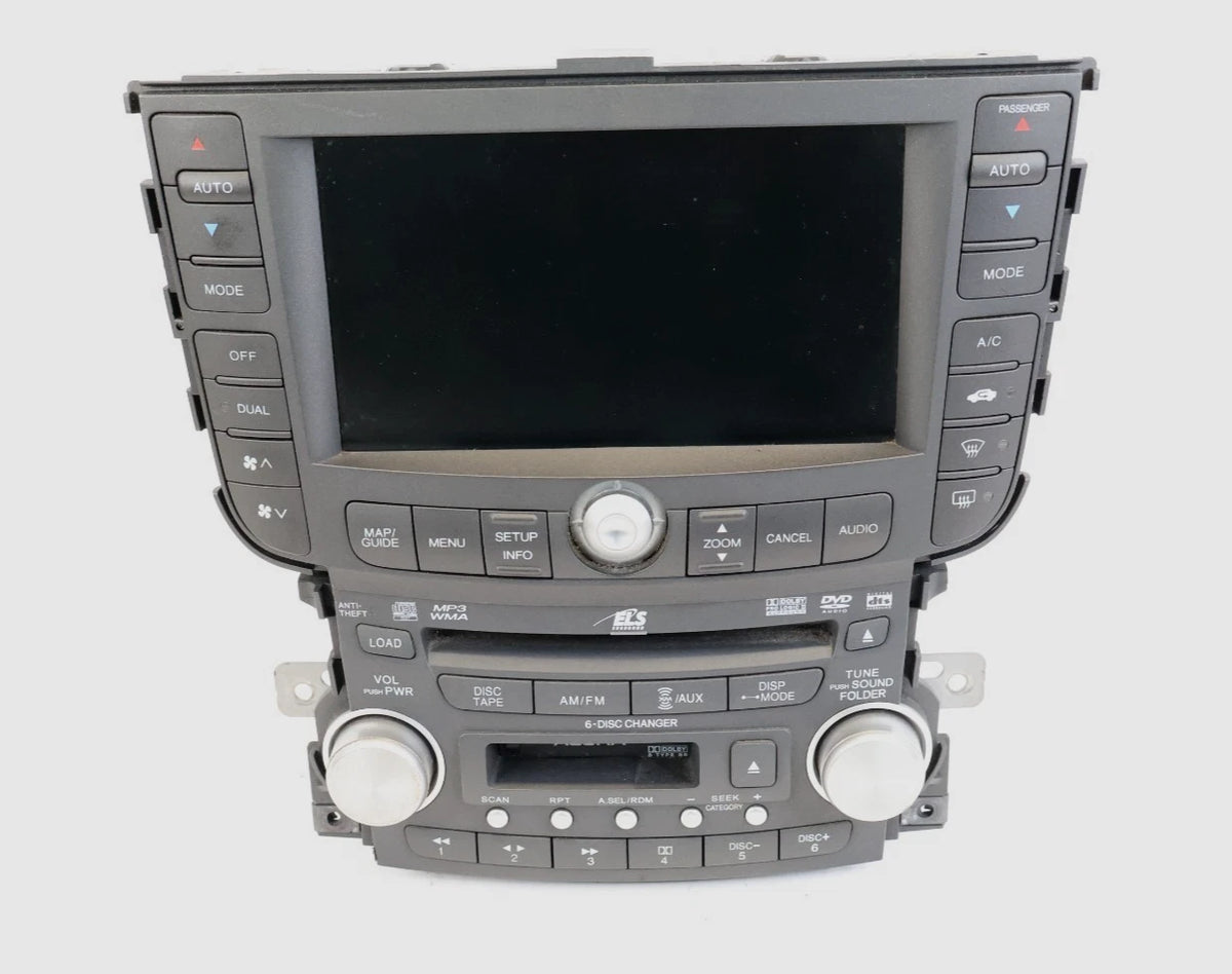 2007 2008 ACURA TL TYPE-S NAVIGATION SCREEN DISPLAY RADIO CLIMATE 39050-SEP-A6