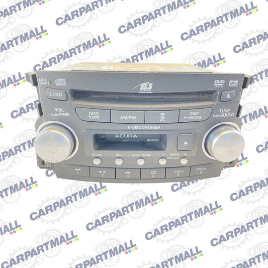 05 06 ACURA TL AM/FM RADIO 6 DISC CD DVD CHANGER PLAYER CASSETTE 39100-SEP-A010