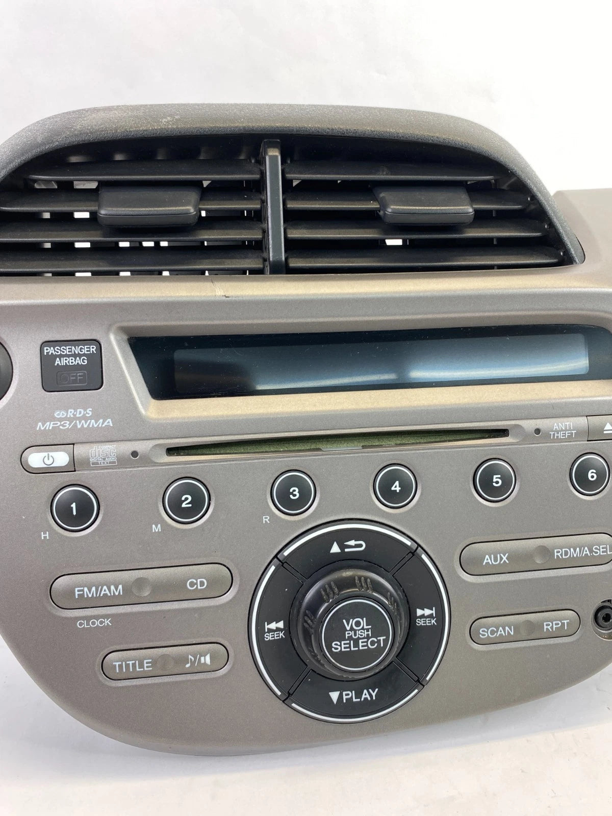 09-13 HONDA FIT AM FM RADIO STEREO DASH BEZEL PANEL ASSEMBLY 39100-TK6-A013 OEM