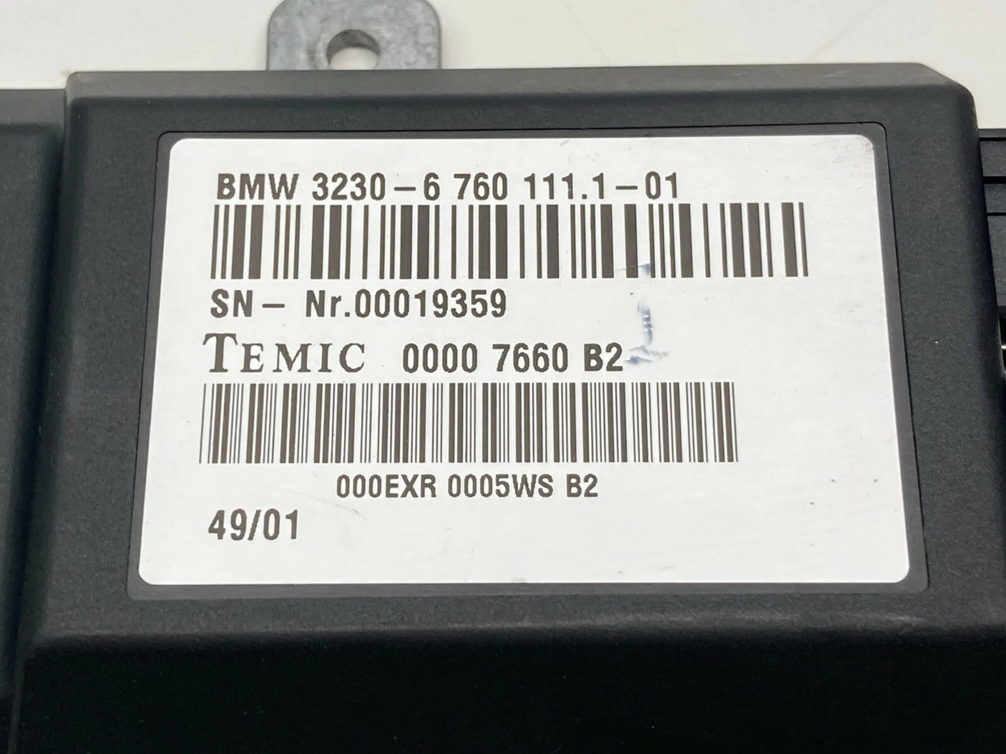 02-05 BMW 745I 745LI 06-08 750I STEERING COLUMN CONTROL MODULE 32306760111101