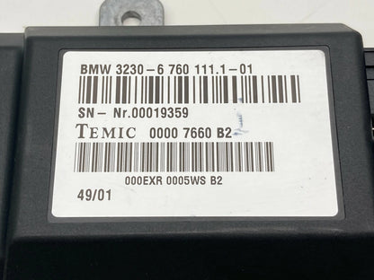 02-05 BMW 745I 745LI 06-08 750I STEERING COLUMN CONTROL MODULE 32306760111101