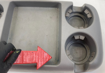 2006-2012 KIA SEDONA FRONT CENTER FOLDING CONSOLE CUP HOLDER TRAY TABLE OEM