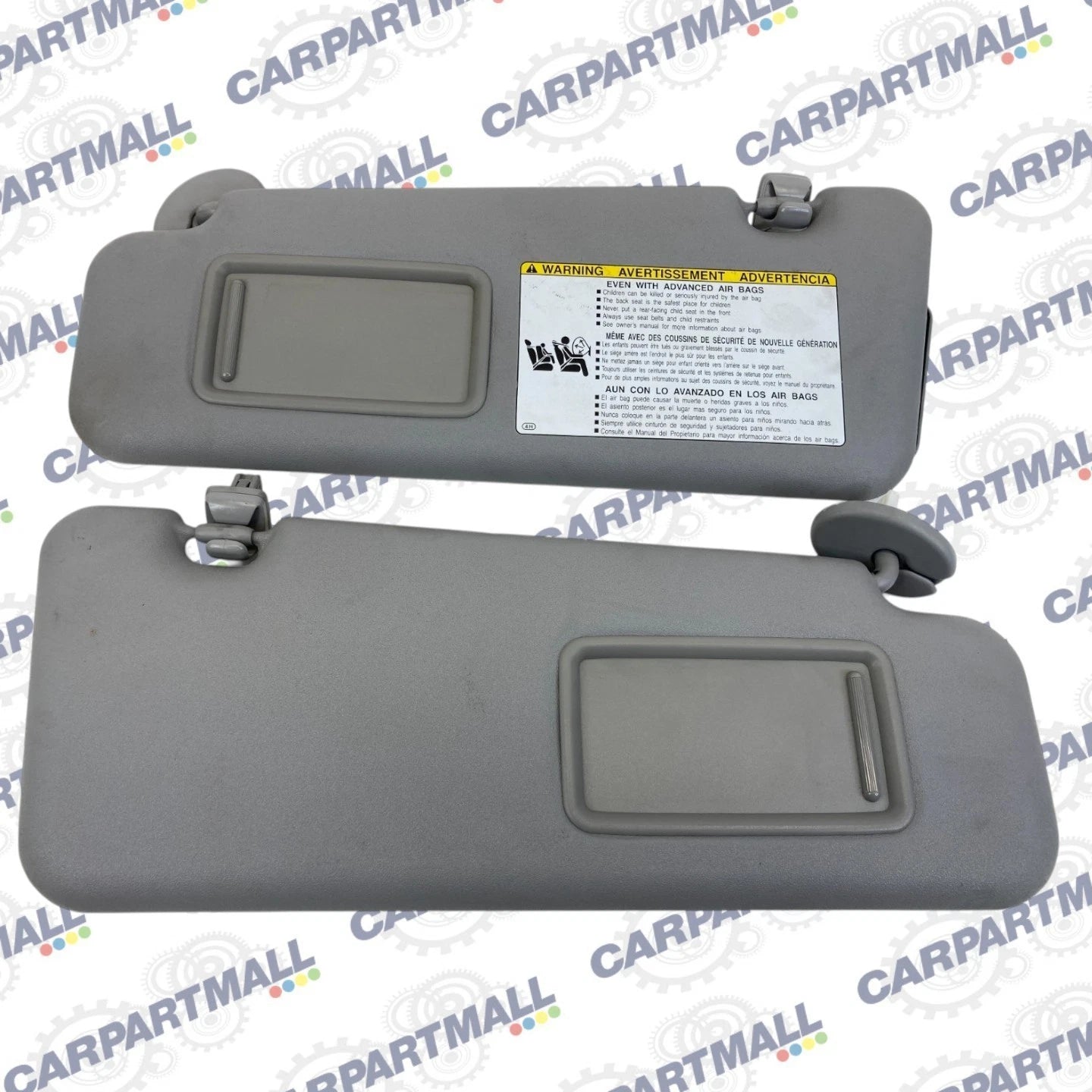 2008-2010 TOYOTA HIGHLANDER ROOF LEFT & RIGHT SUNVISOR SUN VISOR SHADE PAIR SET