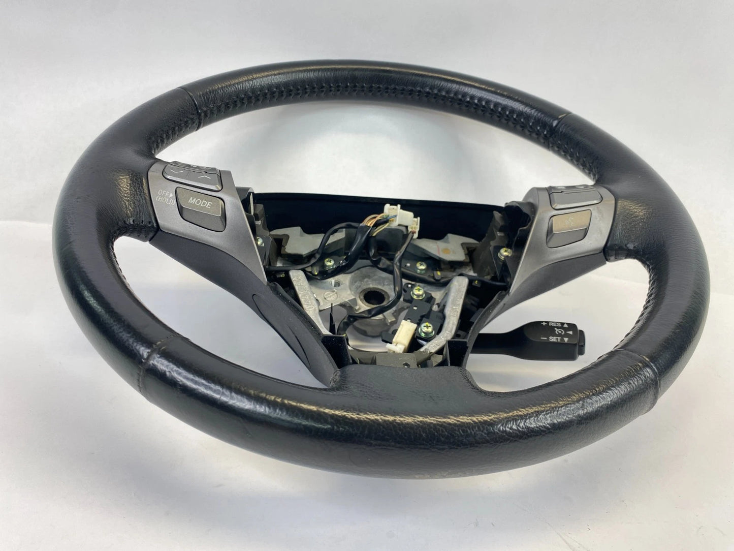 2009-2012 TOYOTA VENZA STEERING WHEEL W/SWITCHES BLACK LEATHER ASSEMBLY OEM