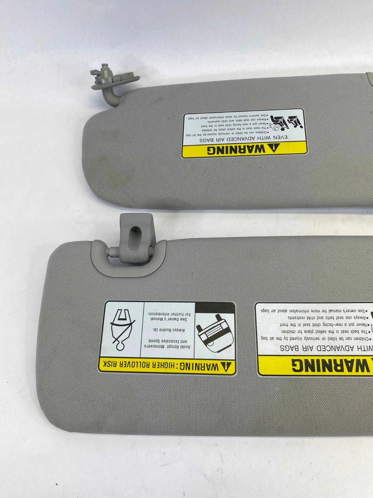 2013-2018 HYUNDAI SANTA FE SPORT SUN VISOR PAIR LH RH CLIPS ASSEMBLY OEM FACTORY