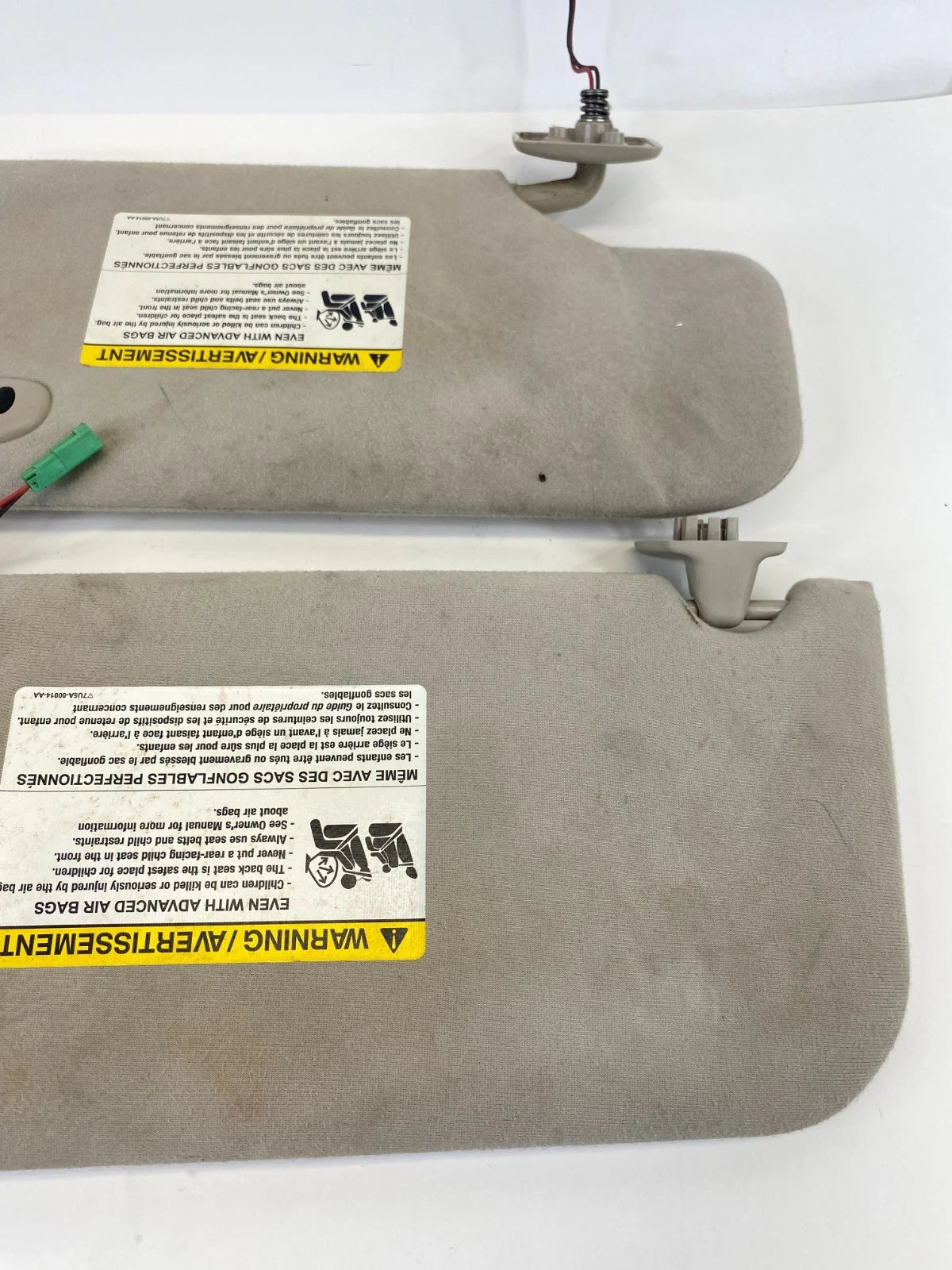 2007-2010 Ford Edge Left & Right Sunvisor Sun Visor SET w Garage Door Opener