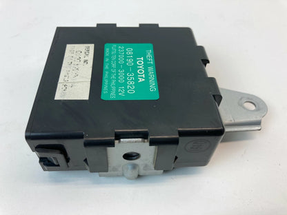 2003-2009 TOYOTA 4RUNNER THEFT WARNING ALARM CONTROL MODULE UNIT OEM 08190-35820