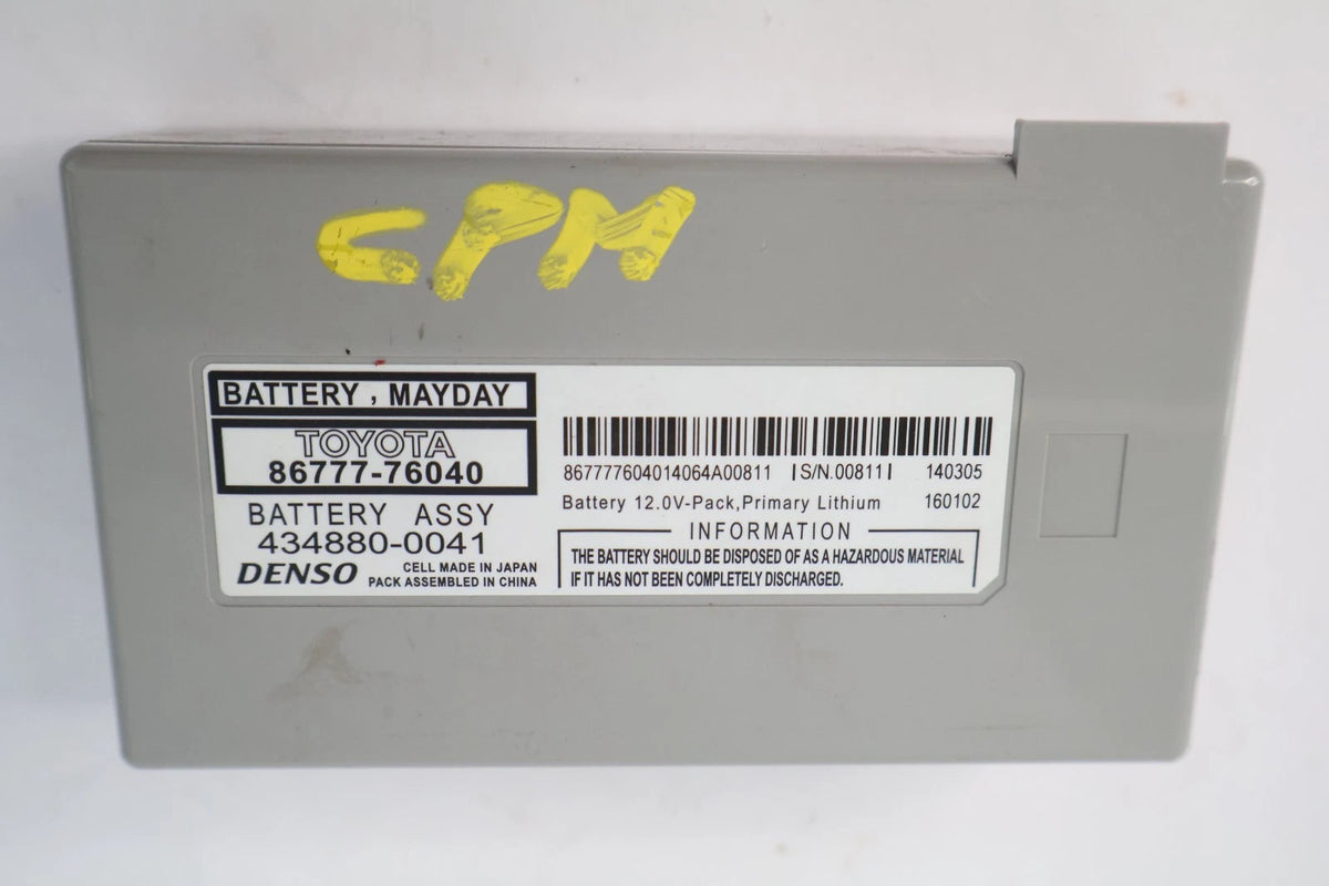 2011-2014 TOYOTA SIENNA MAYDAY EMERGENCY BATTERY BACKUP MODULE 86777-76040 OEM
