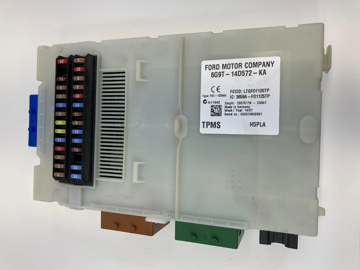 2008-2012 LAND ROVER LR2 INTERIOR CABIN FUSE RELAY JUNCTION BOX 6G9T-14D572 OEM