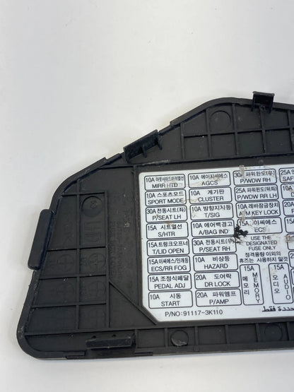 2009 2010 HYUNDAI SONATA FRONT DASH FUSE BOX PANEL COVER CAP 84768-3K500 OEM
