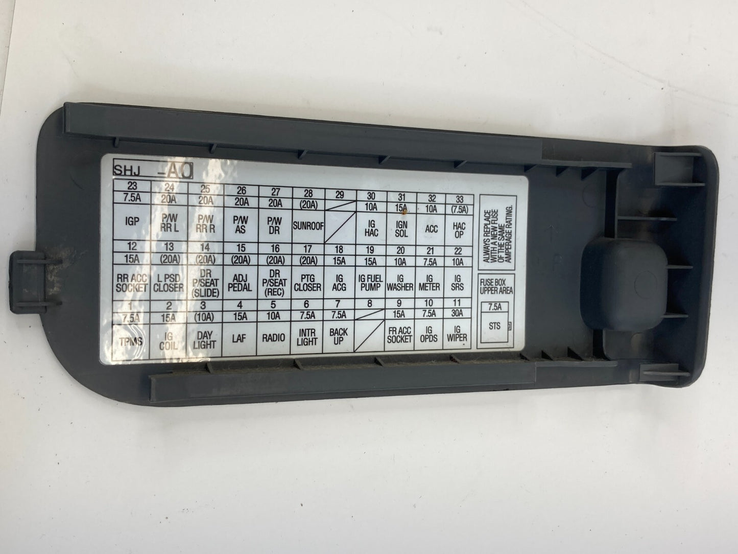 2005-2010 Honda Odyssey Left Dash Fuse Box Cover Door Lid Trim Panel SHJ-A0 OEM