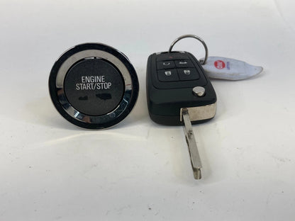 10-16 BUICK LACROSSE IGNITION POWER START PUSH CONTROL SWITCH W KEY 20911637 OEM