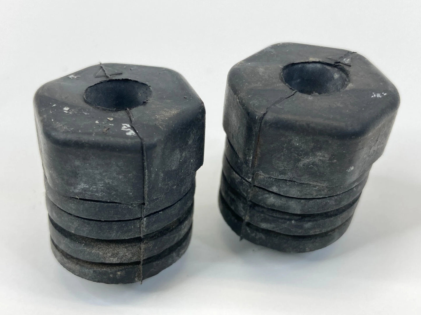 1996-2006 MAZDA MPV 99-05 MIATA FRONT HOOD BUMPER RUBBER ADJUSTMENT PAIR SET OEM