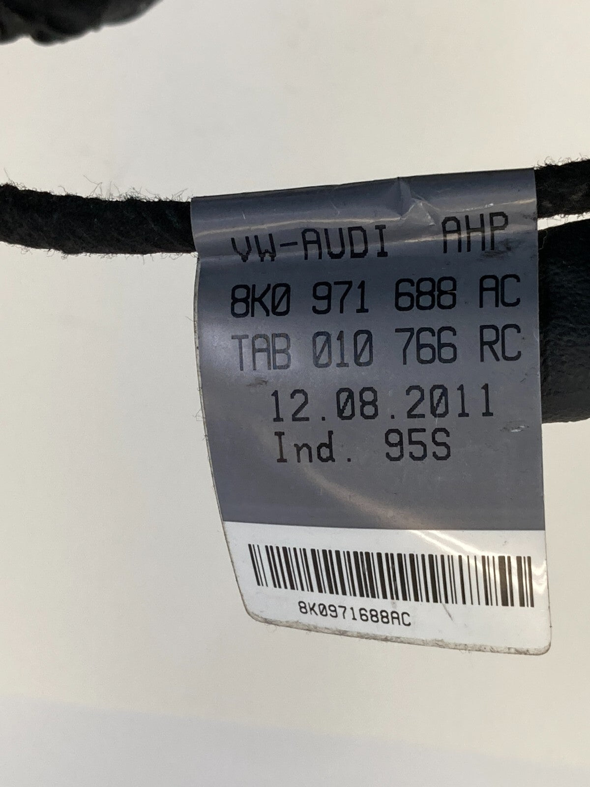 09-16 Audi A4 Quattro Sedan Rear Right Door Wire Wiring Harness 8K0971688AC OEM