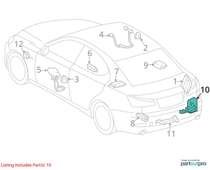 2006-2013 LEXUS IS250 IS350 SMART DOOR CONTROL RECEIVER MODULE 89740-53040 OEM