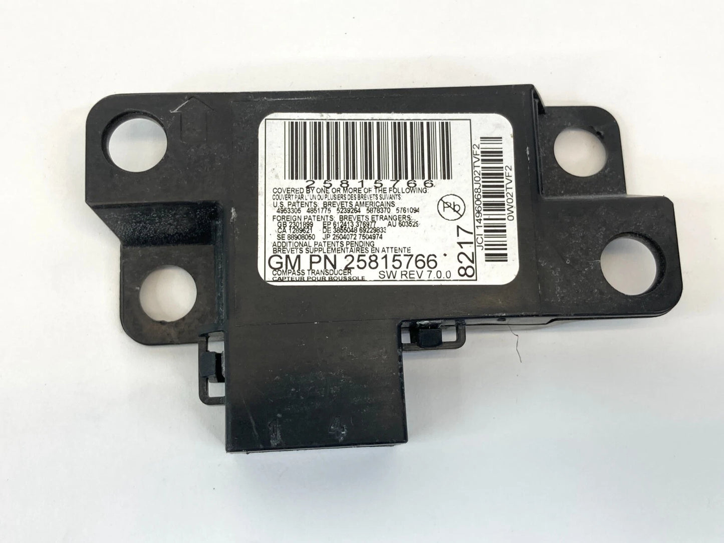2008-2010 SATURN VUE SUV 4DR 2.4L 16V ELECTRONIC COMPASS CONTROL MODULE 25815766