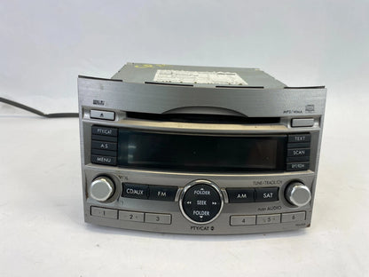 2010-2012 SUBARU OUTBACK LEGACY AM FM CD PLAYER RADIO RECEIVER OEM 86201AJ64A