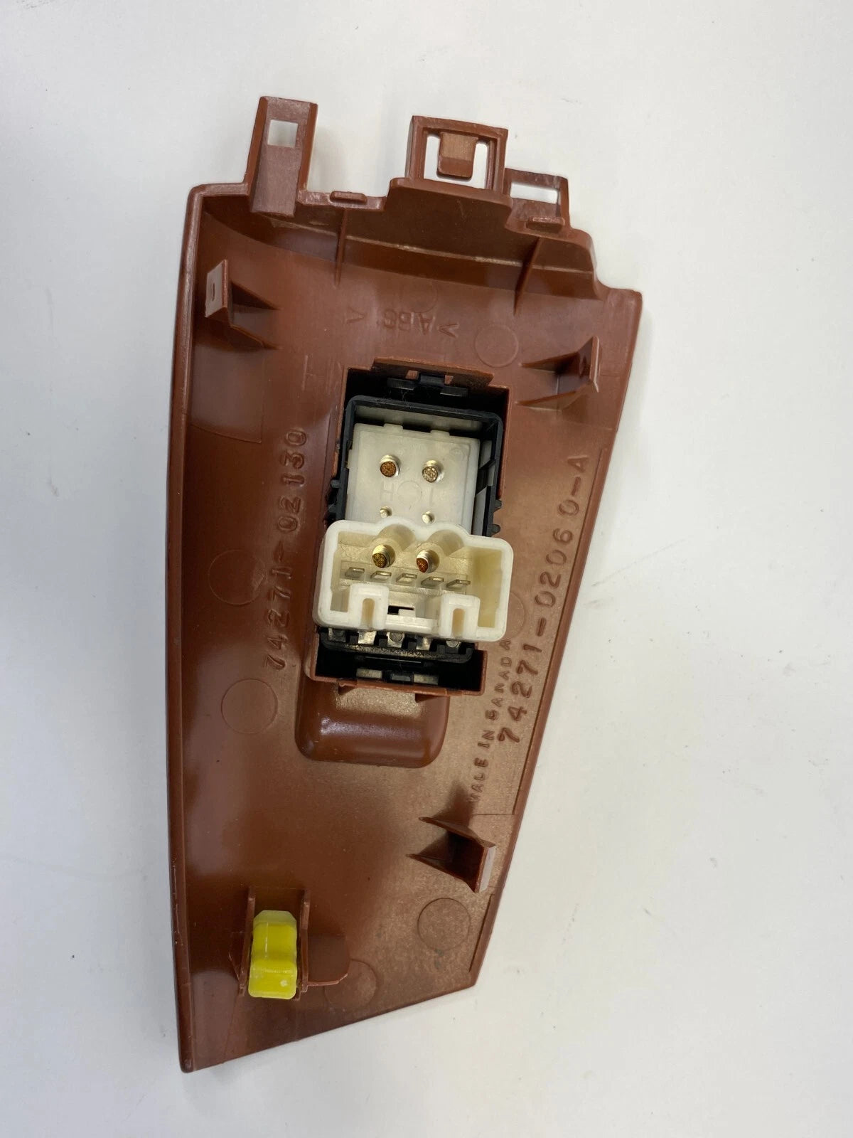 2003-2008 TOYOTA COROLLA REAR RIGHT DOOR WINDOW SWITCH W/ TRIM 74271-02130 OEM