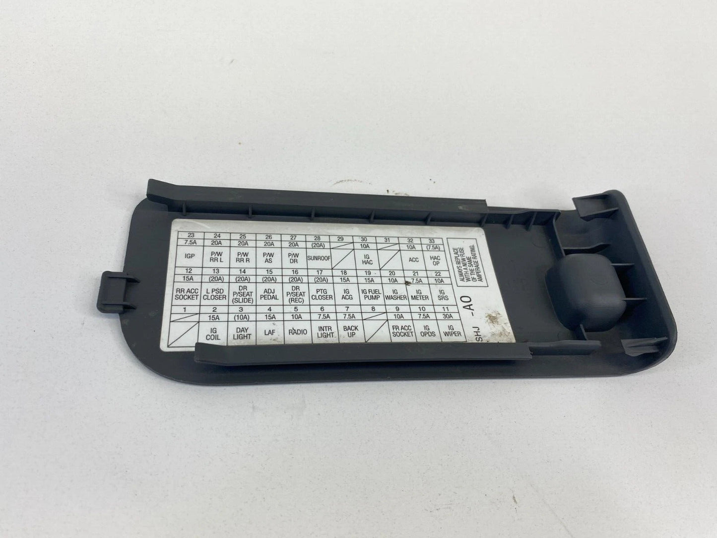 2005-2010 HONDA ODYSSEY INTERIOR LEFT DASH FUSE BOX DOOR LID COVER TRIM PANEL