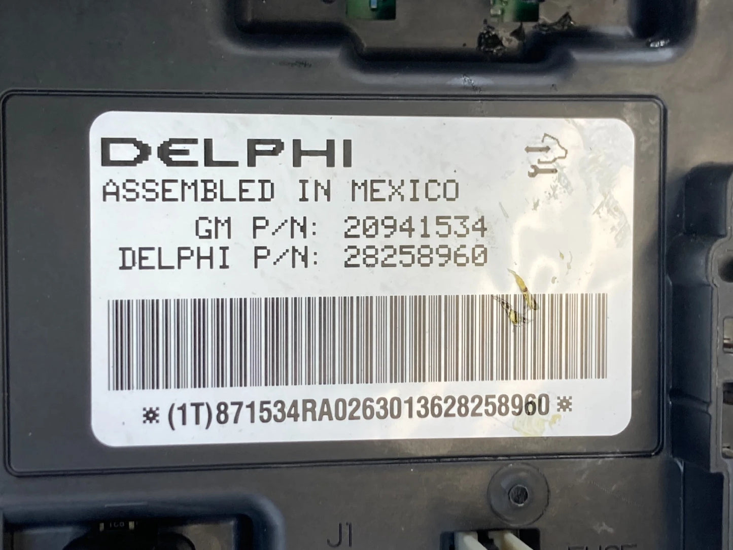 11 12 CHEVY MALIBU BODY CONTROL MODULE BCM INTERIOR FUSE RELAY BOX 20941534 OEM