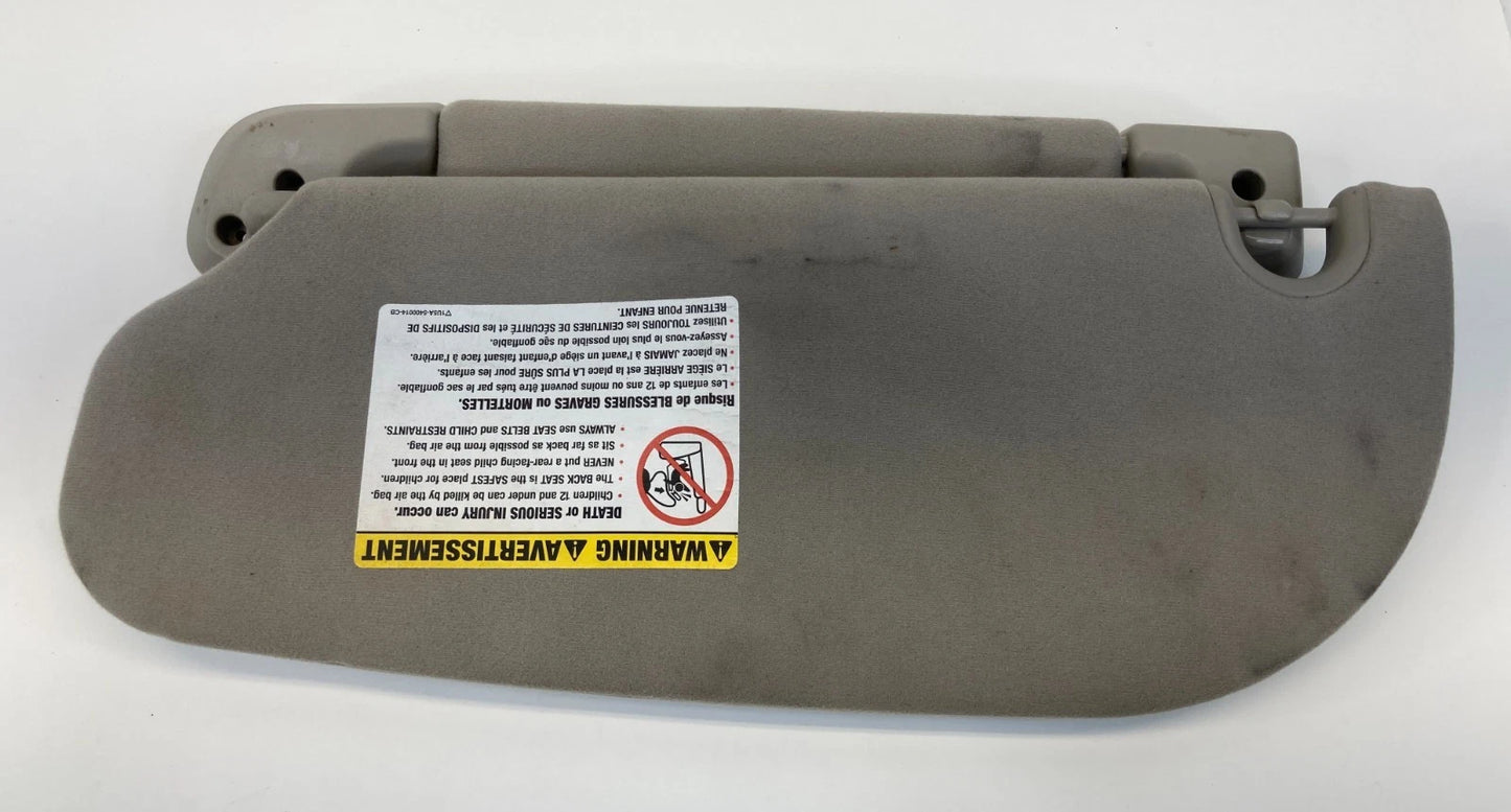 07-09 FORD EXPEDITION FRONT RIGHT SUNVISOR SUN VISOR SHADE W/ ILLUMINATE MIRROR