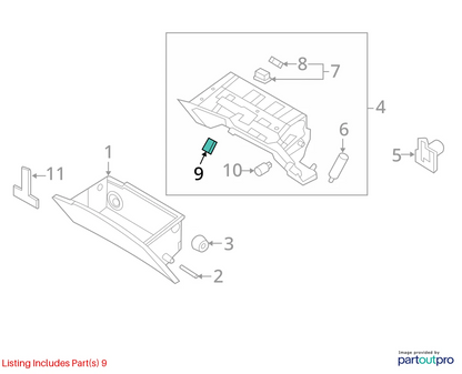 2006-2017 HYUNDAI AZERA TRUNK LID OPENER ON OFF LOCK SWITCH 9355037000 OEM