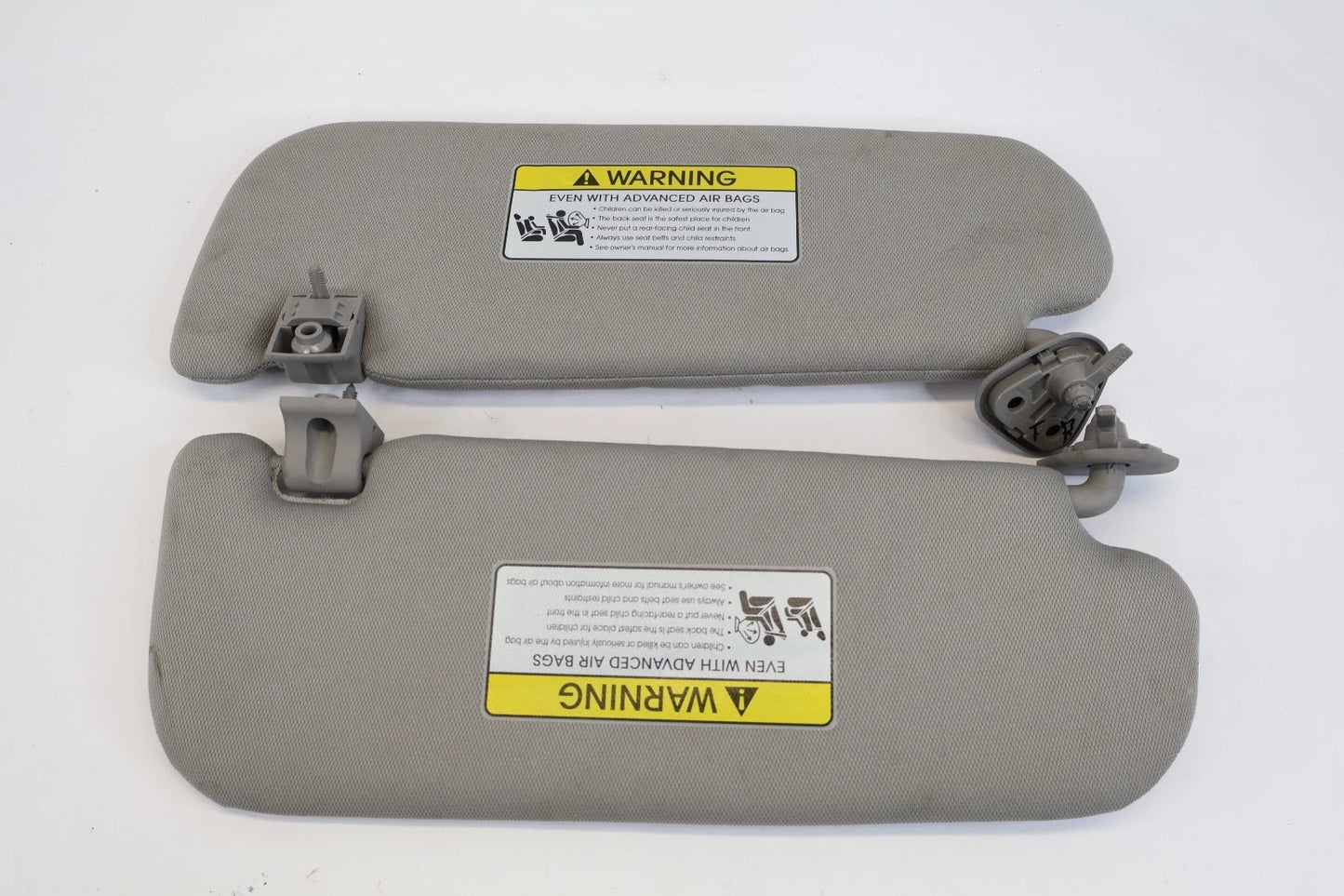 2011-2016 KIA OPTIMA ROOF LH & RH SUNVISOR SUN VISOR SHADE PAIR SET W MIRROR OEM