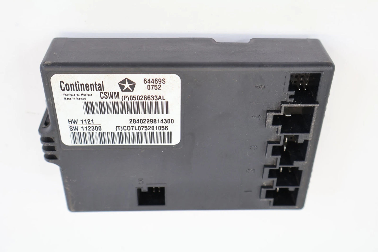 2011-2013 JEEP GRAND CHEROKEE FRONT HEADTED SEAT CONTROL MODULE UNIT 05026633AL