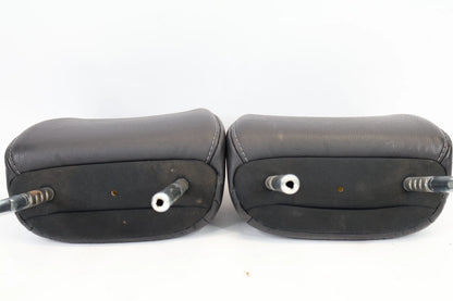 2016-2022 HONDA PILOT FRONT LEFT RIGHT SEAT HEADRESTS PAIR BLACK LEATHER OEM