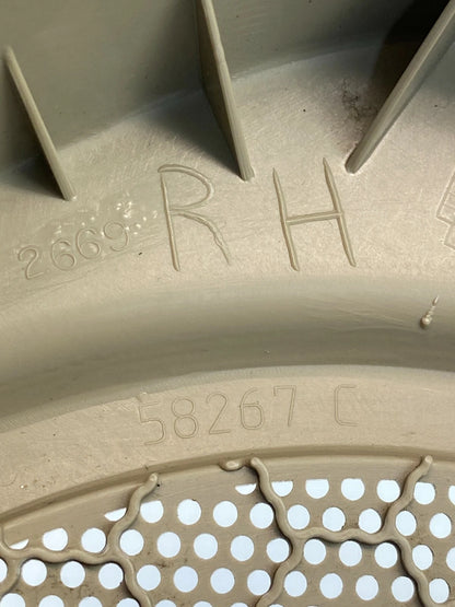 07-09 DODGE CALIBER REAR RIGHT DOOR PANEL SPEAKER COVER GRILL BEIGE 1AH42TRMAA