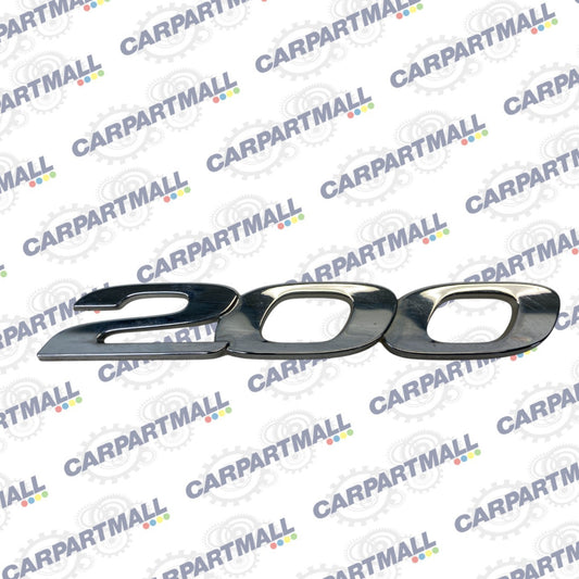 2015-2017 Chrysler 200 SEDAN Rear Deck Lid Emblem Nameplate OEM