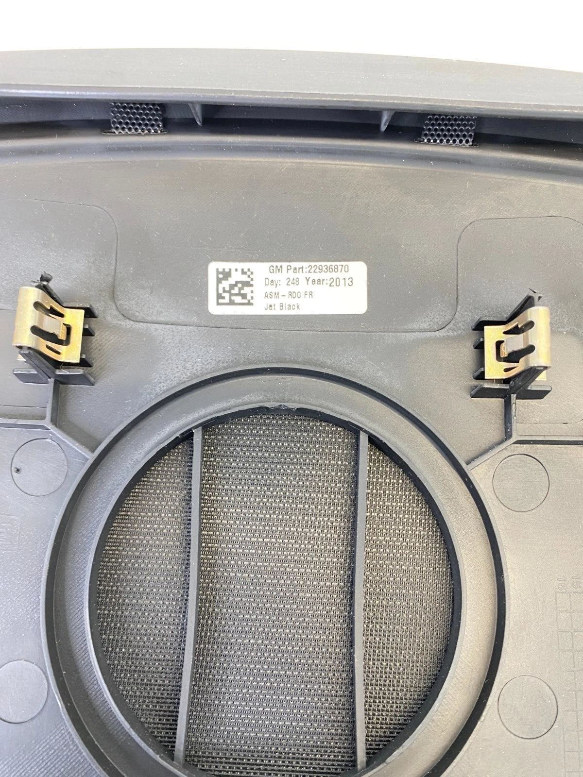 2013-2019 CADILLAC ATS FRONT CENTER DASH UPPER SPEAKER COVER GRILLE 22936870 OEM