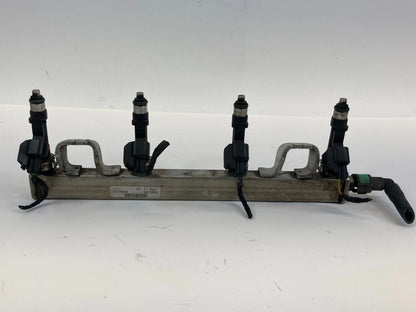 08-11 FORD FOCUS 13-20 FUSION AT FUEL INJECTION RAIL W/ INJECTORS 4M5G9D280D OEM