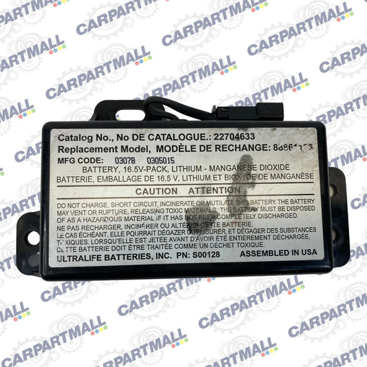 2006-2013 CHEVROLET IMPALA BACKUP VEHICLE BATTERY KIT CONTROL MODULE 88861186