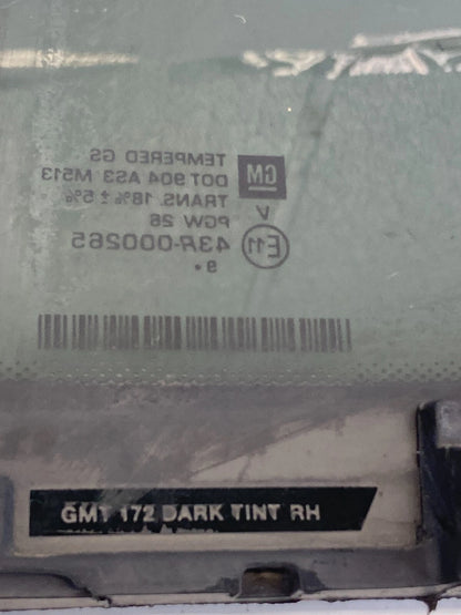 2010-2017 CHEVROLET EQUINOX REAR RIGHT SIDE DOOR VENT QUARTER WINDOW GLASS OEM